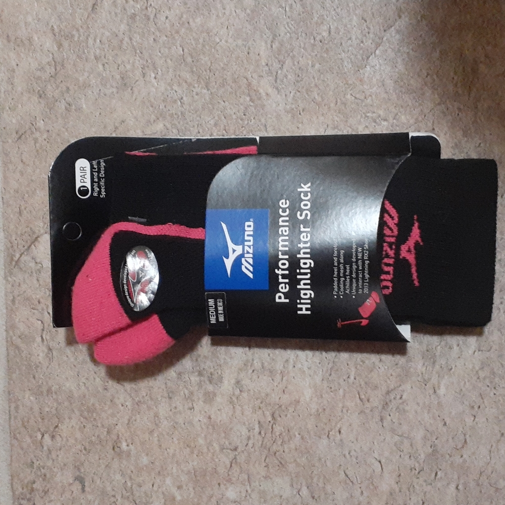 Mizuno Performance Highlighter Sock Size Medium